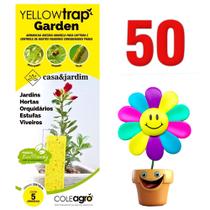 Armadilha Amarela Adesiva Contra Insetos 50 Unidades Yellow Trap Mini Garden Coleagro 25x10cm Armadilha Amarela Adesiva Contra Insetos 50 Unidades Yellow Trap Mini Garden Coleagro 25x10cm