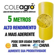 Armadilha Amarela Contra Insetos Bobina 5 Metros Coleagro Bobina Adesiva Armadilhas de Controle e Captura de Pragas Armadilha Amarela Contra Insetos Bobina 5 Metros Coleagro Bobina Adesiva Armadilhas de Controle e Captura de Pragas