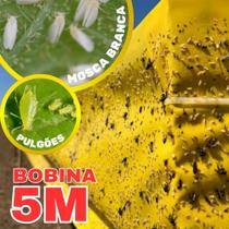 Armadilha Amarela Contra Insetos Bobina 5 Metros Coleagro Bobina Adesiva Armadilhas de Controle e Captura de Pragas Armadilha Amarela Contra Insetos Bobina 5 Metros Coleagro Bobina Adesiva Armadilhas de Controle e Captura de Pragas