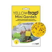Armadilha Amarela Yellow Trap Mini Garden Captura Insetos e Pragas 12,5x10cm 5 Unidades Armadilha Amarela Yellow Trap Mini Garden Captura Insetos e Pragas 12,5x10cm 5 Unidades