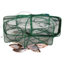 Armadilha Covo Peixe 8 Furos Rede Pesca Isca Lambari Camarao Lagosta Corvina Siri Ciriguejo Rio Mar Açude Lago