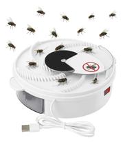 Armadilha Mata Moscas Automática USB Bivolt Silenciosa com Reservatório 1L isca Açucar ou Mel