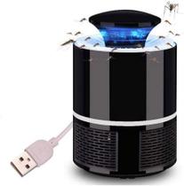 Armadilha Mata Mosquito Repelente Zika Dengue Eletrico Mosquiteiro LED uv PRETO