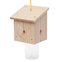 Armadilha para Abelhas Carpinteiras Best Bee Trap com Teto Inclinado em Madeira para Uso Externo Armadilha para Abelhas Carpinteiras Best Bee Trap com Teto Inclinado em Madeira para Uso Externo