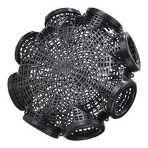 Armadilha para isca de peixe Kisangel 36x36x11cm Gaiola de plástico com 8 furos