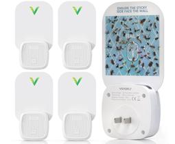 Armadilha para Moscas de Frutas VEYOFLY para Ambiente Interno com 4 Aparelhos e 6 Refil Armadilha para Moscas de Frutas VEYOFLY para Ambiente Interno com 4 Aparelhos e 6 Refil