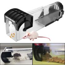 Armadilha Para Ratos De Plástico Reutilizável E Segura, Inteligente E Com Trava Automática Para Uso