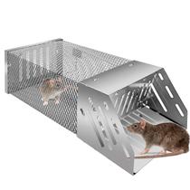 Armadilha para Ratos LAZZAROU Gaiola Automática para Camundongos em Aço Inoxidável Armadilha para Ratos LAZZAROU Gaiola Automática para Camundongos em Aço Inoxidável