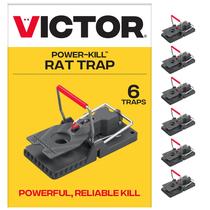 Armadilha para Ratos Victor M144B Power-Kill, Morte Instantânea, Pacote com 6 Armadilha para Ratos Victor M144B Power-Kill, Morte Instantânea, Pacote com 6