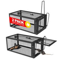 Armadilha para Ratos Wanqueen 2 Unidades Humanitária em Aço 26 x 14 x 11 cm Armadilha para Ratos Wanqueen 2 Unidades Humanitária em Aço 26 x 14 x 11 cm