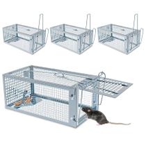 Armadilha para Ratos Wanqueen 4 Unidades Humanitária em Aço para Uso Interno e Externo Armadilha para Ratos Wanqueen 4 Unidades Humanitária em Aço para Uso Interno e Externo