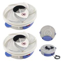Armadilha Pega Moscas Kit 2 Uni Captura Prende Inseto Pernilongos Mosquito Varejeira USB Gaiola Reutilzavel Portatil