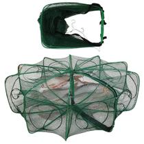 Armadilha Peixe Covo 10 Furos Rede Pesca Isca Camarao Lagosta Robalo Lambari Ciriguejo Siri Mar Açude Lago Rio Pescaria