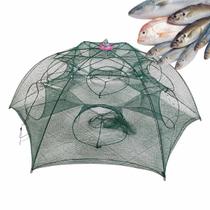 Armadilha Pesca Peixe Covo Rede Pescaria 12 Furos Isca Camarao Robalo Siri Alevinos Lambari Tainha Piaba Cirigejo Mar