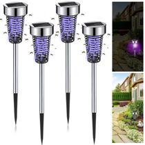 Armadilha Solar para Insetos Qualirey, Kit com 4 Unidades, À Prova dÁgua, LED, 50 cm