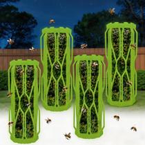 Armadilhas Dwcom Trap 4 Unidades para Abelhas Carpinteiras, Vespas e Moscas para Uso Externo Armadilhas Dwcom Trap 4 Unidades para Abelhas Carpinteiras, Vespas e Moscas para Uso Externo