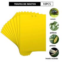 Armadilhas Para Insetos Amarelas E Azuis, Pacote Com 10, Adesivo Forte Para Captura De Pragas Em Armadilhas Para Insetos Amarelas E Azuis, Pacote Com 10, Adesivo Forte Para Captura De Pragas Em
