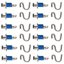 Armador Gancho de rede Marix tipo batom Inox (12un) Armador Gancho de rede Marix tipo batom Inox (12un)