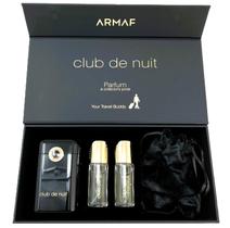 Armaf Club De Nuit Intense M Kit de Viagem com 4 Peças Cítrico, Defumado, Amadeirado Perfume Eau de Parfum para Homens (12 ml Intense + 12 ml Precieux + Estojo de Luxo + Bolsa) Armaf Club De Nuit Intense M Kit de Viagem com 4 Peças Cítrico, Defumado, Amadeirado Perfume Eau de Parfum para Homens (12 ml Intense + 12 ml Precieux + Estojo de Luxo + Bolsa)