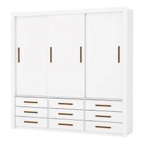 Armareo Roupeiro Anjos 3 Portas S/espelho Central 9 Gavetas S/pe Carioca Moveis Branco Armareo Roupeiro Anjos 3 Portas S/espelho Central 9 Gavetas S/pe Carioca Moveis Branco