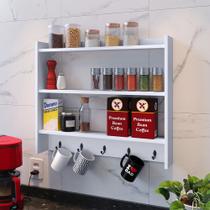 Armarinho Amélia Cozinha Ganchos Porta Canecas Xicaras Cantinho Café Armarinho Suspenso Parede Armarinho Amélia Cozinha Ganchos Porta Canecas Xicaras Cantinho Café Armarinho Suspenso Parede