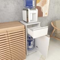 Armarinho Cozinha Porta e Gavetas com Balcão Bebedouro Alaska Branco
