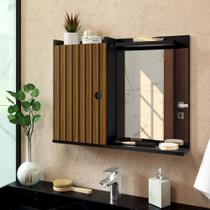 Armarinho Para Banheiro Suspenso Com Espelho e Porta - Stillus Móveis