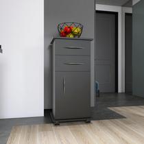 Armário 1 Porta 2 Gavetas Balcão Para Galão De Água Bebedouro Preto