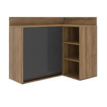 Armário 1 Porta Canto Com Nicho Grafite Batrol Grafite