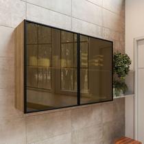 Armário 1200 2 Portas com Vidro Art