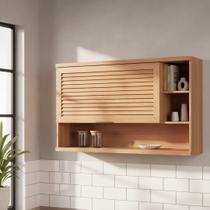 Armário 120cm 1 Porta Basculante Macadâmia