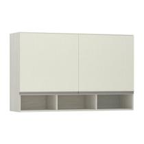 Armário 120cm 2 Portas C/Nicho Legno Crema C/Kashmir Armário 120cm 2 Portas C/Nicho Legno Crema C/Kashmir