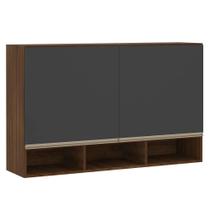 Armário 120cm para Cozinha 2 Porta Fechada c/ nicho Jade Luciane Móveis