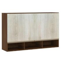 Armário 120cm para Cozinha 2 Porta Fechada c/ nicho Jade Luciane Móveis