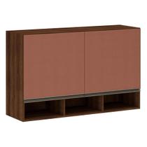 Armário 120cm para Cozinha 2 Porta Fechada c/ nicho Jade Luciane Móveis