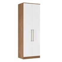 Armário 2 Portas Irlanda 71140k Amêndola Branco - Demartêz Armário 2 Portas Irlanda 71140k Amêndola Branco - Demartêz