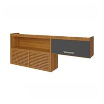 Armário 2 Portas Nicho Ripado Nesher Princesa 200cm Mdf