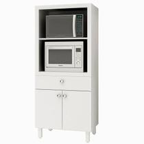 Armário 2 Portas para Forno/Microondas com 1 Gaveta - Branco