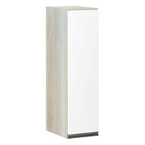 Armário 20cm 1 Porta Luci Legno Crema C/Branco Polar