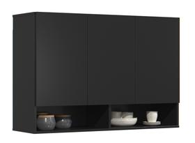 Armário 3 Portas Aéreo Nicho Multiuso Para Cozinha Despensa