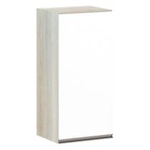 Armário 35cm 1 Porta Luci Legno Crema C/Branco Polar