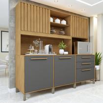 Armário 5 Portas Ripadas 2 Gavetas Diamante