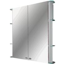 Armario 62x64cm sobrepor slip ii silver 23078 cris-metal Armario 62x64cm sobrepor slip ii silver 23078 cris-metal