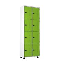 Armário Aço 8 Portas Academia Guarda Volume Ea702 Verde