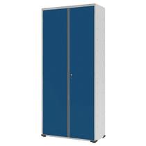 Armário Aço Escritório Fechadura 4 Prateleiras EA301 Azul