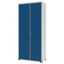 Armário Aço Escritório Fechadura 4 Prateleiras Ea301 Azul Armário Aço Escritório Fechadura 4 Prateleiras Ea301 Azul