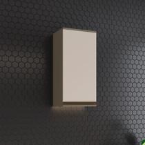 Armário Aéreo 01 Porta 40cm x 83cm Connect Henn - Duna/Cristal Armário Aéreo 01 Porta 40cm x 83cm Connect Henn - Duna/Cristal