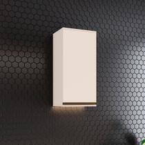 Armário Aéreo 01 Porta 40cm x 83cm Connect Henn - Off White