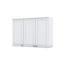 Armário Aéreo 03 Portas 120 Cm Americana Henn Branco Hp Armário Aéreo 03 Portas 120 Cm Americana Henn Branco Hp