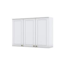 Armário Aéreo 03 Portas 120 Cm Amy Branco Hp Casa 812 Branco Hp